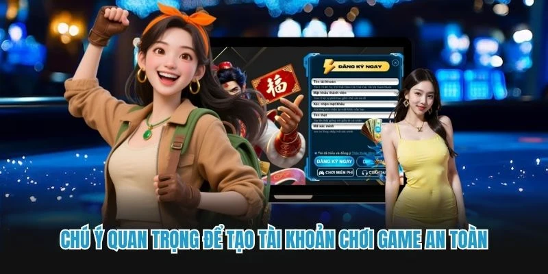 Chú ý quan trọng để tạo tài khoản chơi game an toàn